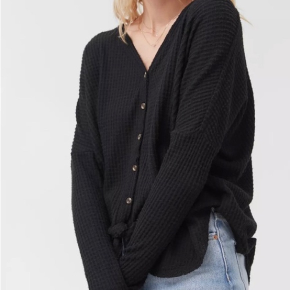 Urban Outfitters Jojo Oversized Thermal Sweater #337N